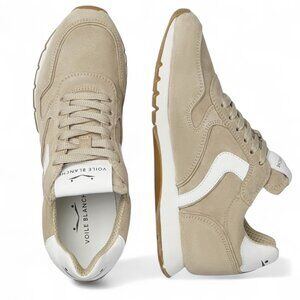 NWT VOILE BLANCHE JULIA Suede Sneaker in Tan